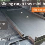 Sliding cargo tray mini-baseplate for 5th Gen 4Runner